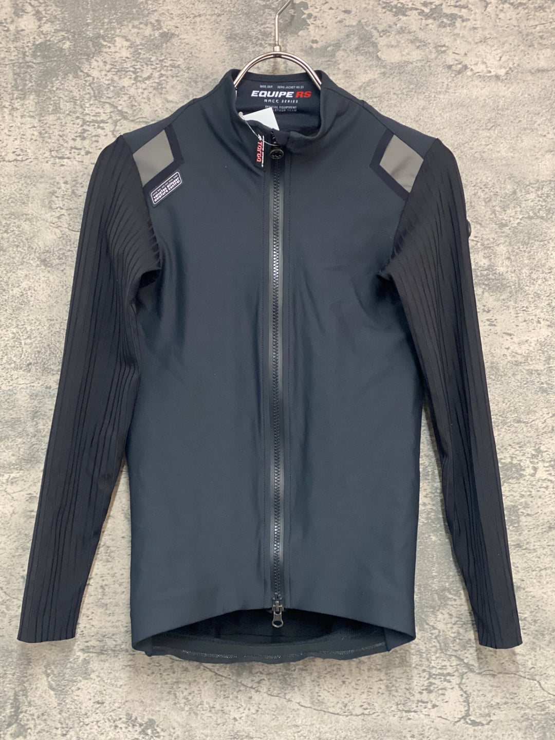 JY231 アソス assos EQUIPE RS AERO JACKET RS 23 長袖 サイクルジャケット 黒 XS 裏起毛