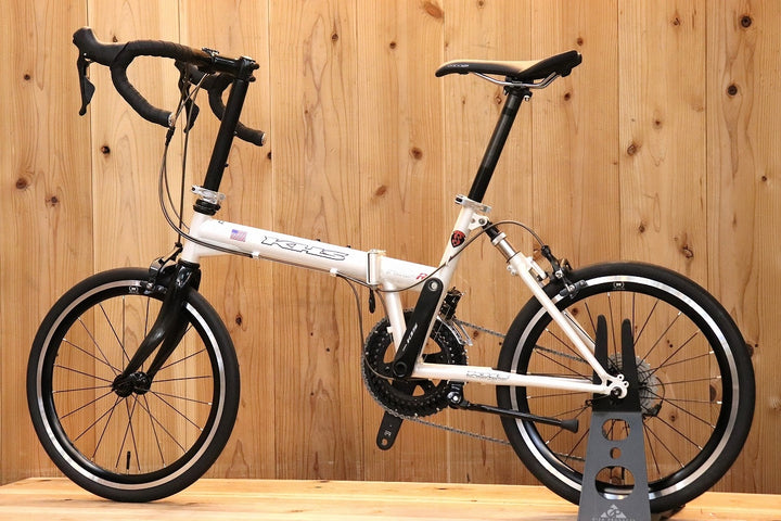 【カスタム多数!!】 KHS F20-R シマノ 105 R7000 MIX 11S クロモリ ミニベロ 折り畳み自転車 20インチ 【芦屋店】