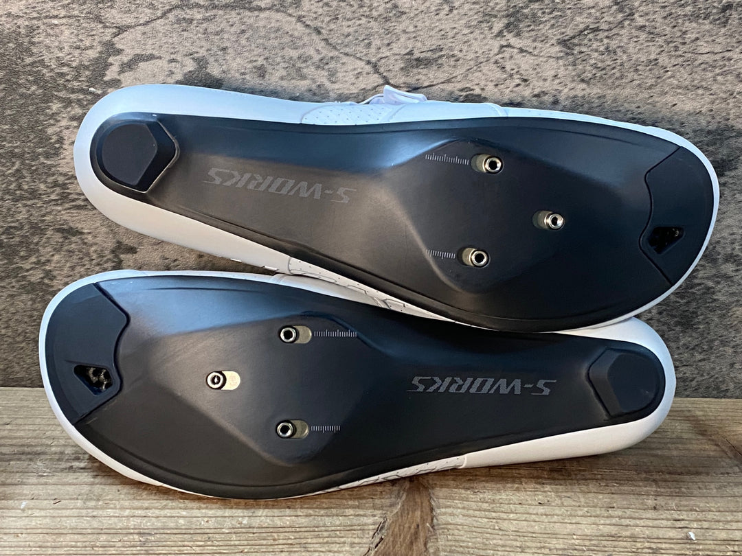 JM417 スペシャライズド SPECIALIZED エスワークス S-WORKS ARES 2 RD ビンディングシューズ 白 EU41.5 SPD-SL