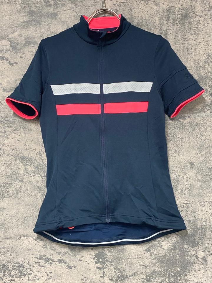 JY104 ラファ Rapha WOMEN'S BREVET JERSEY 半袖 サイクルジャージ レディース 紺 M