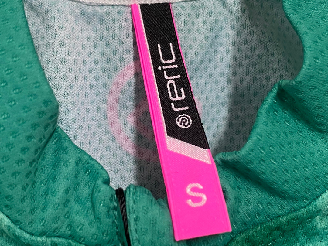 JV989 レリック reric Fuzzy Womens Standerd Jersey 半袖 サイクルジャージ レディース S 緑