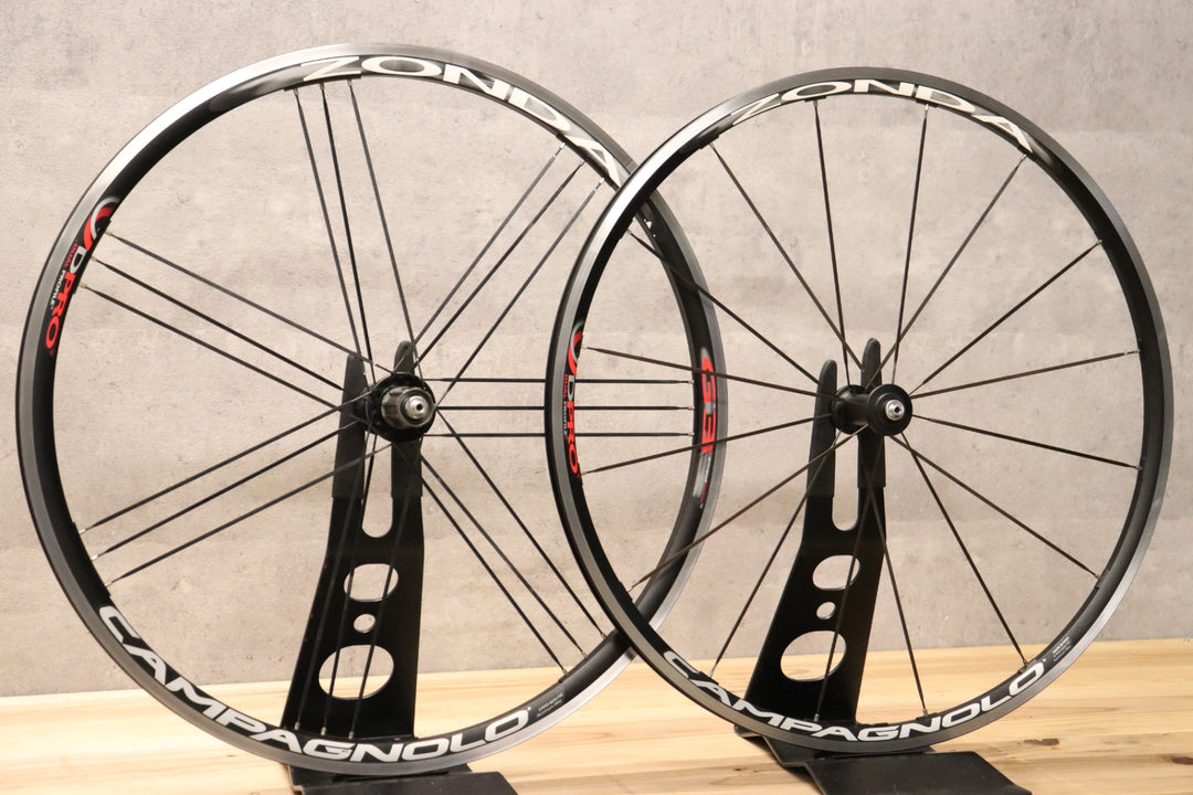 カンパニョーロ CAMPAGNOLO ゾンダ ZONDA アルミ クリンチャー ホイールセット シマノ11/12S ナローリム 15C 【さいたま浦和店】