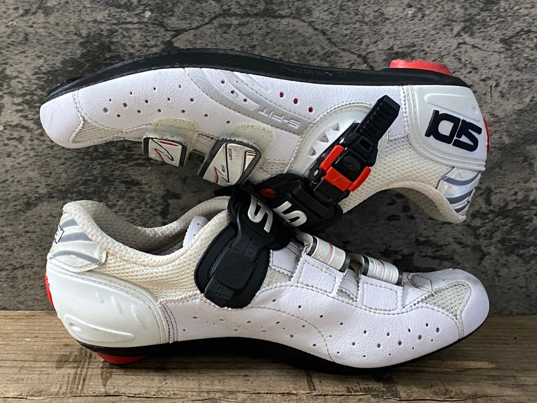 KL635 シディ SIDI GENIUS 5 FIT ビンディングシューズ 白 3穴 EU41