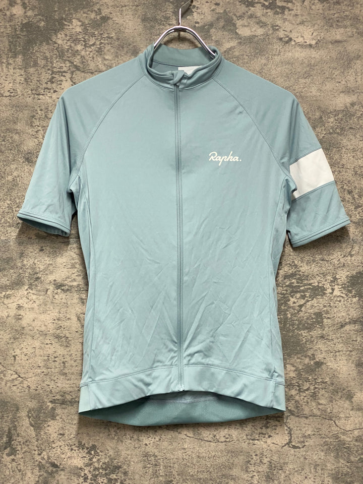 JU413 ラファ Rapha WOMEN'S CORE JERSEY 半袖 サイクルジャージ 水色 S