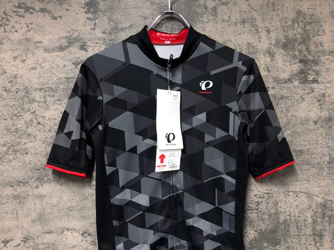 JU068 パールイズミ PEARL iZUMi 半袖 サイクルジャージ 黒 グレー L