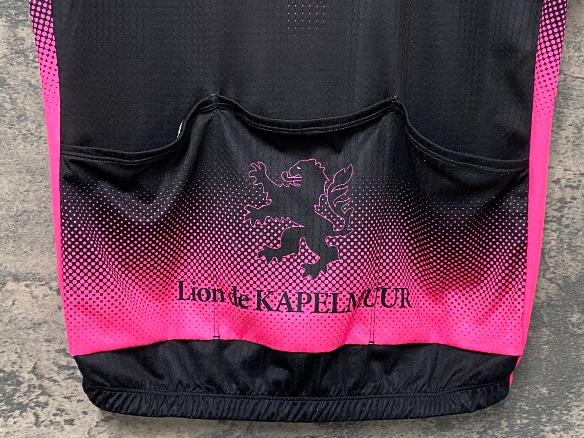 JX127 カペルミュール kapelmuur 半袖 サイクルジャージ XL 黒ピンク