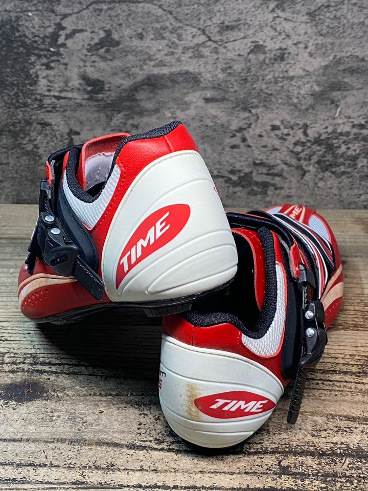 JR491 タイム TIME ULTEAM RS CARBON ビンディングシューズ 赤 EU39