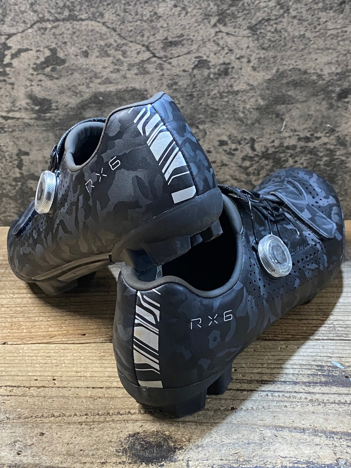 KJ681 シマノ SHIMANO RX6 SH-RX600M ビンディングシューズ 黒 EU42 2穴