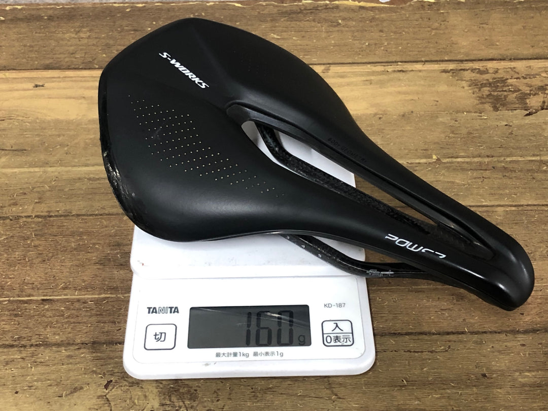 JO189 スペシャライズド SPECIALIZED S-WORKS POWER 143mm 7x9mm カーボンレール サドル ※補修痕ありのためジャンク