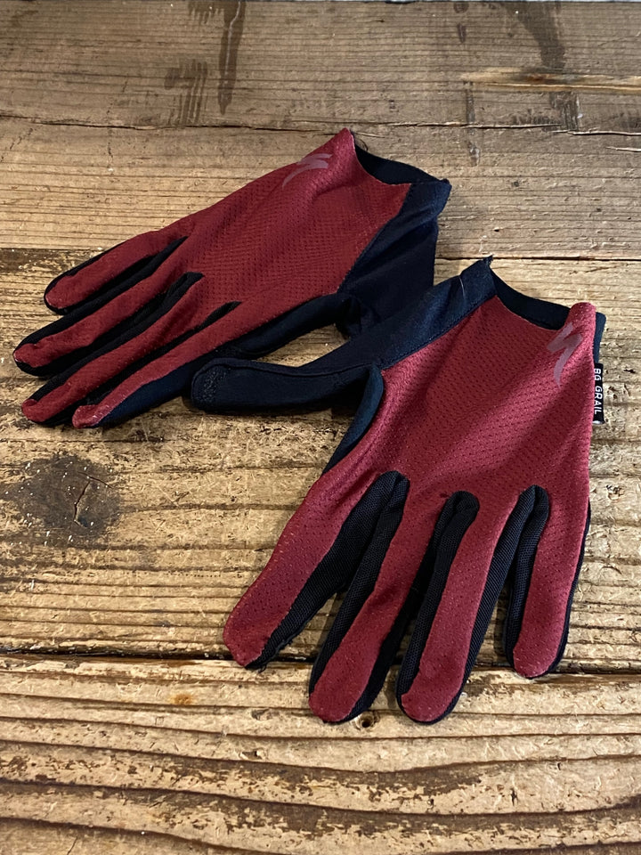 JQ766 スペシャライズド SPECIALIZED BG GRAVEL GLOVES LF 長指 グローブ 赤 黒 L