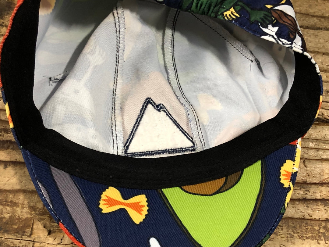 KM418 ポールスミス Paul Smith サイクルキャップ 紺 総柄 フリーサイズ