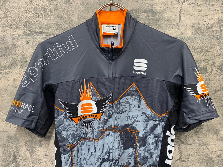 JW080 スポーツフル sportful 半袖 サイクルジャージ 黒 グレー M DOLOMITI RACE