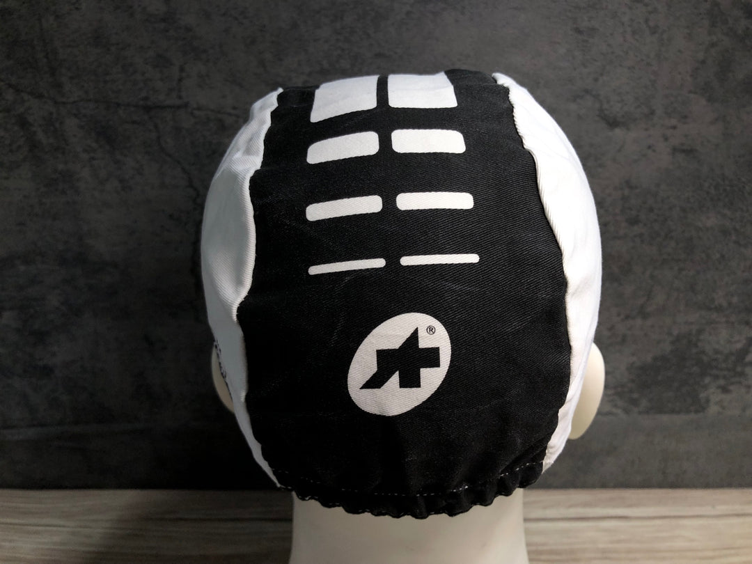 JN942 アソス assos サイクルキャップ 白 黒 フリーサイズ
