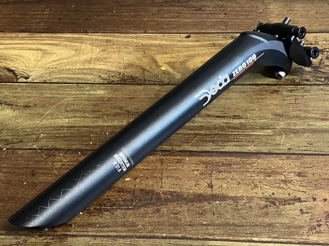 JQ431 デダ Deda ゼロ ZERO100 アルミ シートポスト 黒 Φ31.6 300mm