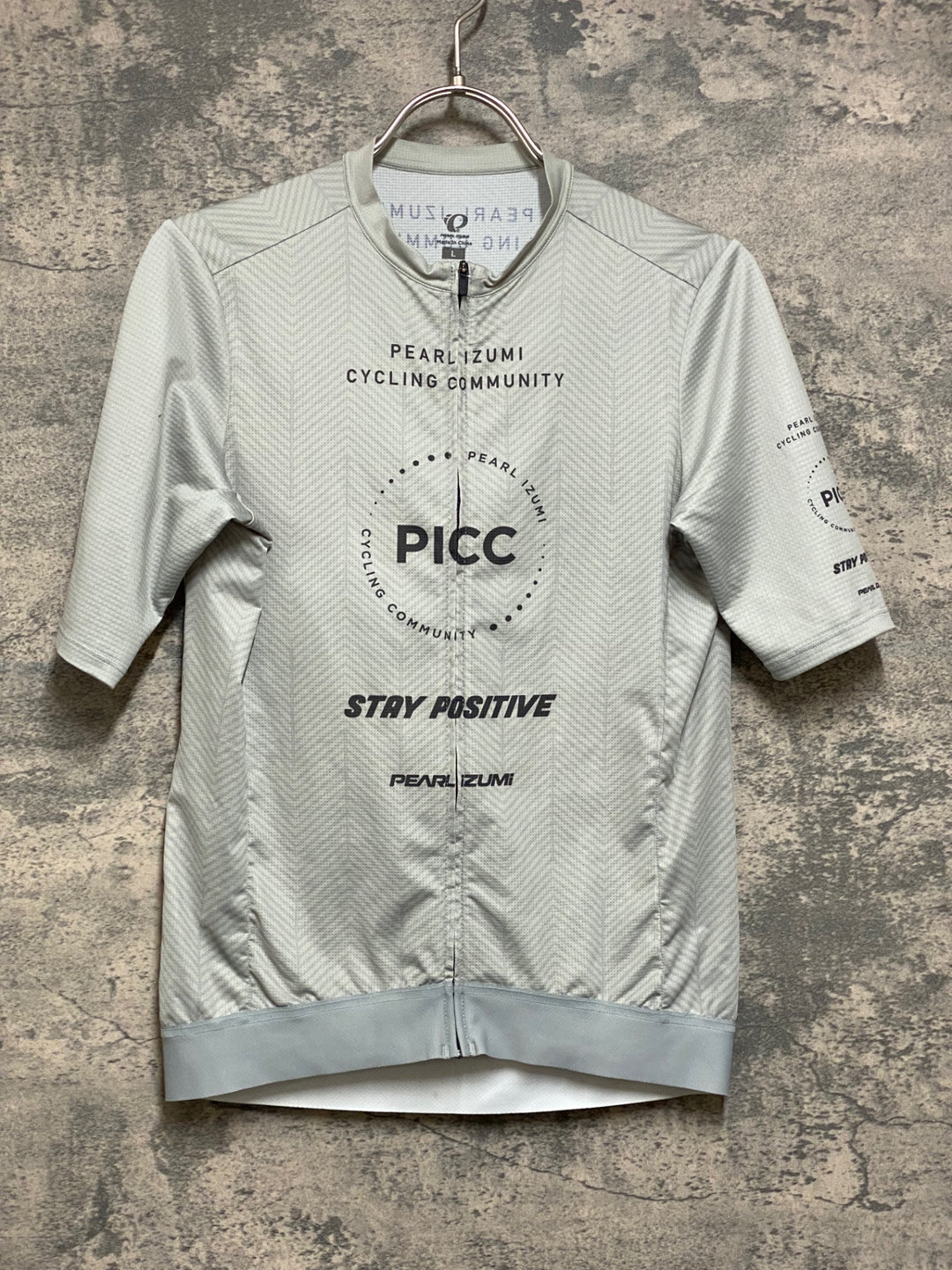 JO334 パールイズミ PEARL iZUMi PICC 半袖 サイクルジャージ グレー L