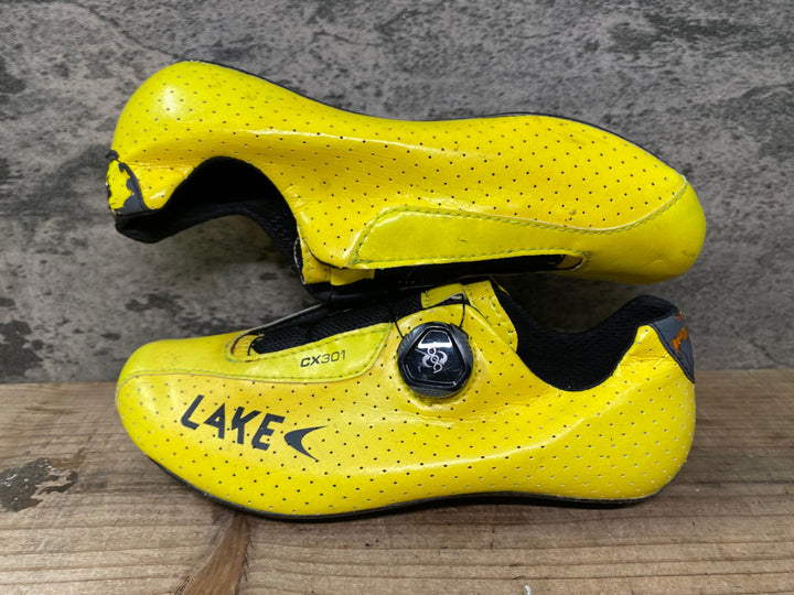 JE875 レイク LAKE CX301 ビンディングシューズ EU38 イエロー