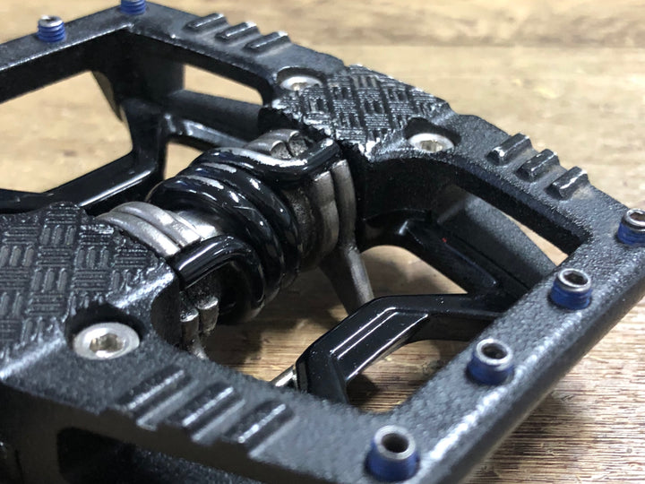 JV874 クランクブラザーズ CRANKBROTHERS DOUBLE SHOT ビンディングペダル 片面フラット 黒