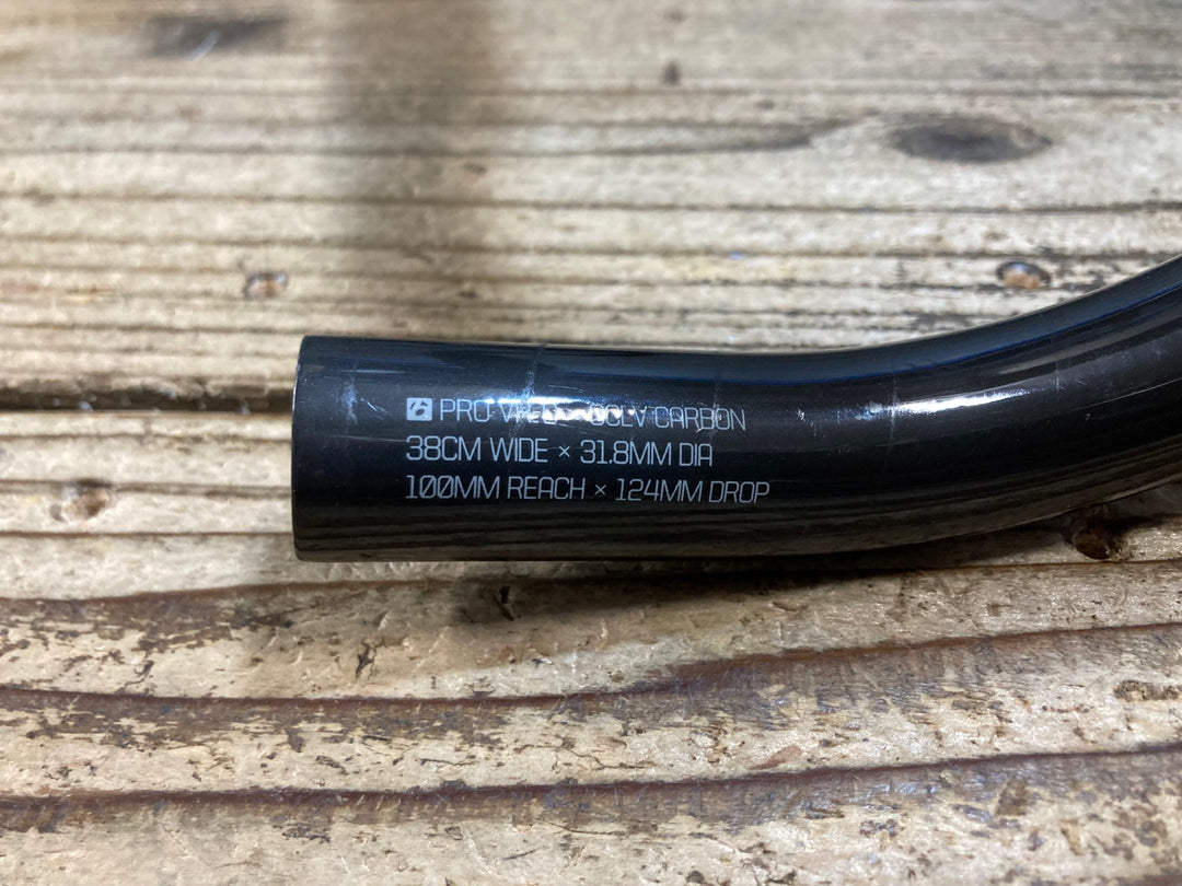 KF184 ボントレガー BONTRAGER PRO VR-C カーボンドロップハンドル Φ31.8 ブラケットC-C380mm