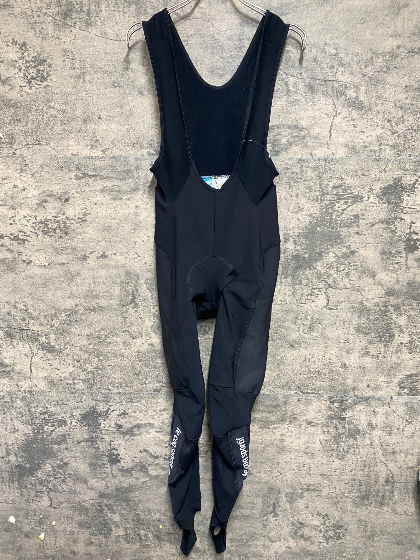 KB837 ルコックスポルティフ le coq sportif ビブタイツ 黒 M 裏起毛