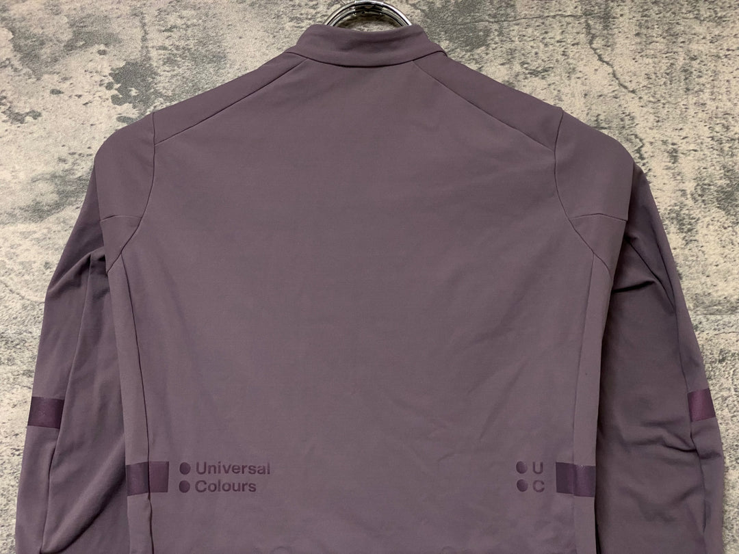 KN746 ユニバーサルカラーズ Universal Colours MONO 長袖 サイクルジャージ 薄紫 XS 裏起毛