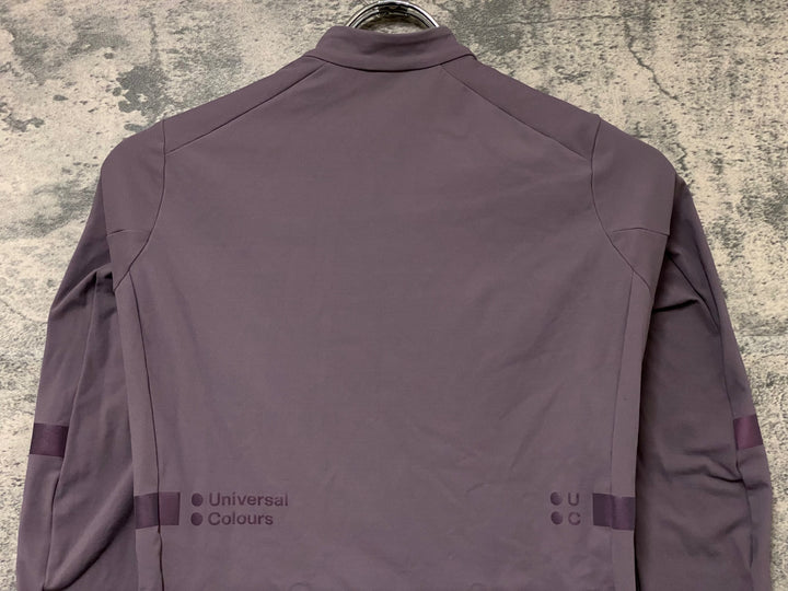 KN746 ユニバーサルカラーズ Universal Colours MONO 長袖 サイクルジャージ 薄紫 XS 裏起毛