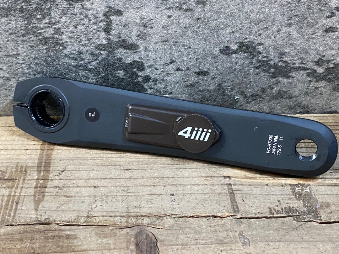 JO997 4iiii PRECISION 3＋ PML300 ANT+ Bluetooth パワーメーター クランクアーム SHIMANO 105 FC-R7000 172.5mm