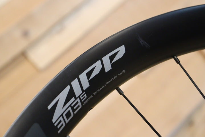 ジップ ZIPP 303S カーボン チューブレスレディ ディスク ホイールセット シマノ12/11S フックレス 23C 【立川店】