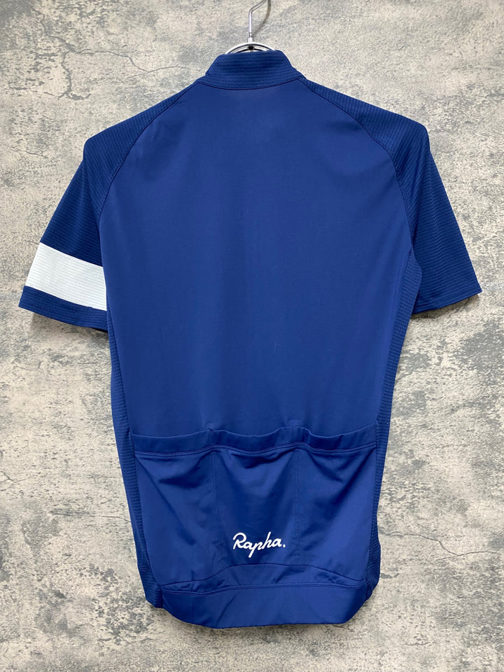 JG338 ラファ Rapha RCC PRO TEAM JERSEY 半袖 サイクルジャージ 紺 XS
