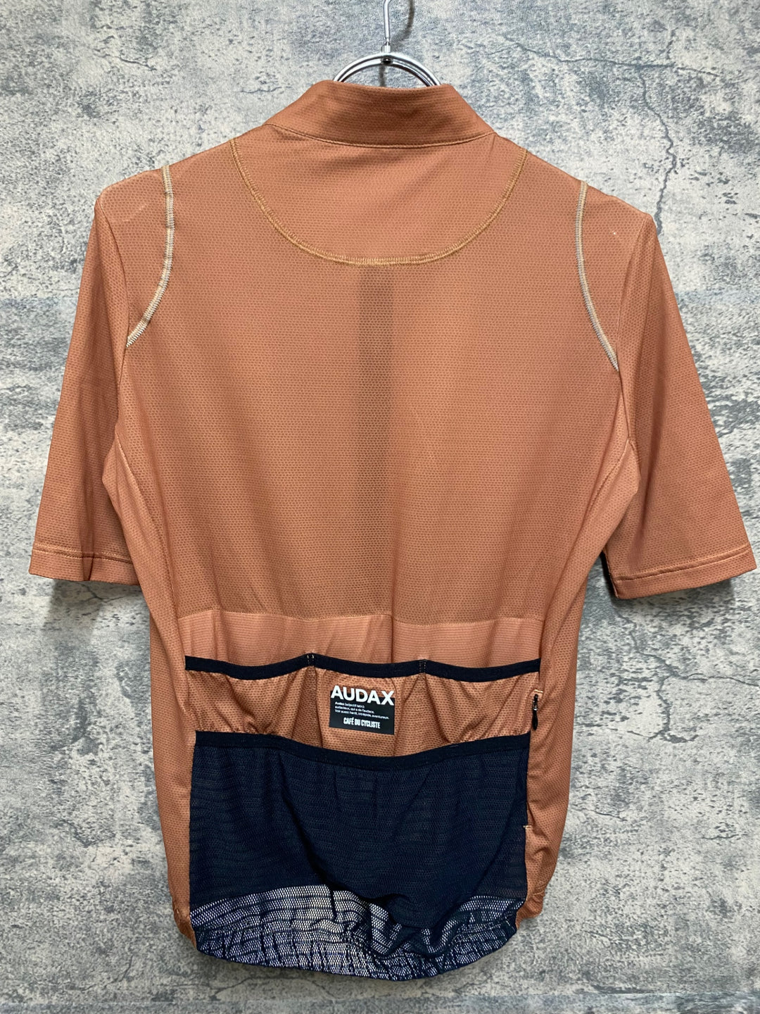 KS224 カフェドシクリステ cafe du cycliste AUDAX 半袖 サイクルジャージ 茶 S