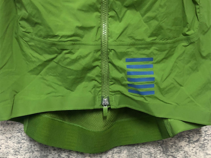 KL468 ラファ Rapha WOMEN'S PRO TEAM LIGHTWEIGHT GILET サイクルベスト ジレ 黄緑 XS ※動物の毛