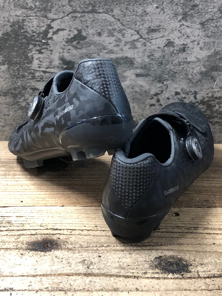 JW123 シマノ SHIMANO RX8 SHRX800M L01 S ビンディングシューズ 2穴 BOA 黒 EU43