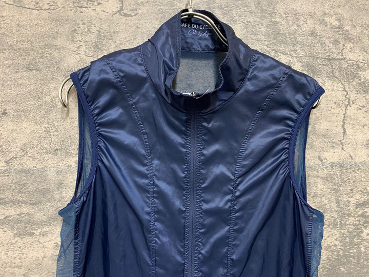 JY621 カフェドシクリステ CAFE DU CYCLISTE Petra man Gilet ジレ サイクルベスト 紺 M