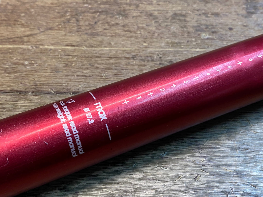 JO830 TUNE Starkes Stuck Seatpost アルミ シートポスト 赤 本体実測値300mm Φ27.2 ※カット済み