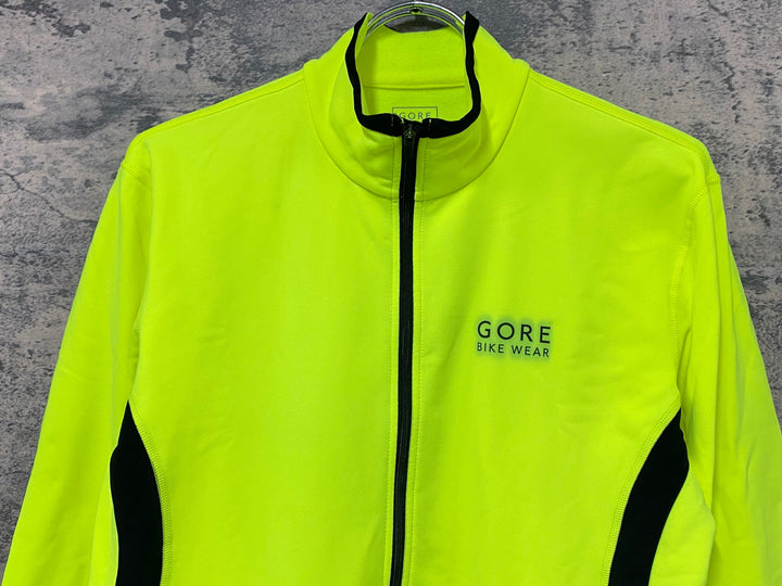 KH009 ゴアバイクウェア GORE BIKE WEAR 長袖 サイクルジャケット 黄色 L