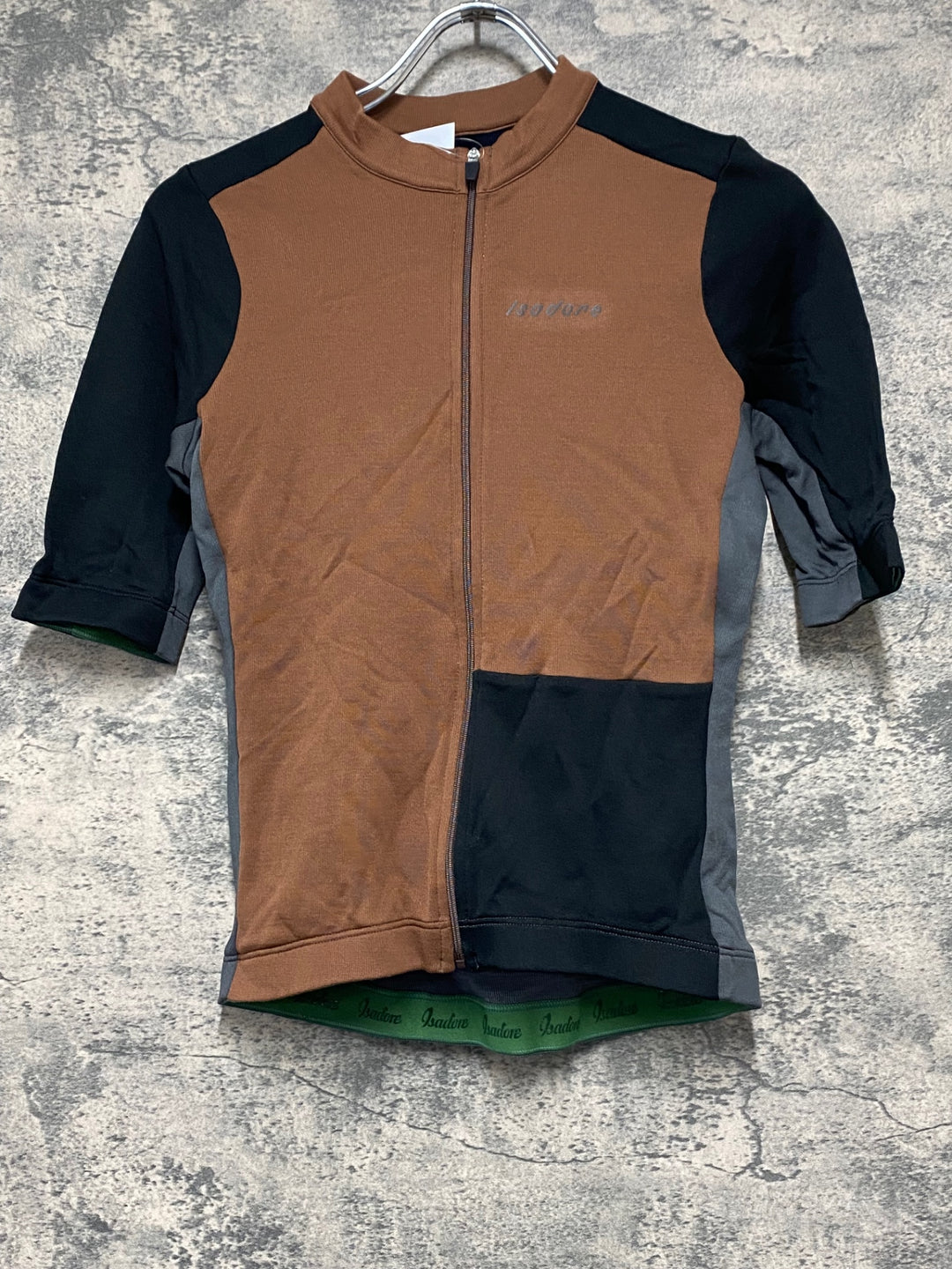 JW766 イザドア Isadore Patchwork Jersey 半袖 サイクルジャージ 茶 XS
