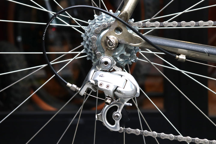 【伝説の双胴バイク】 コルナゴ COLNAGO チタニオ ビチタン TITANIO BITITAN カンパニョーロ レコード MIX 8S チタン ロードバイク ヴィンテージ 【東京南麻布店】