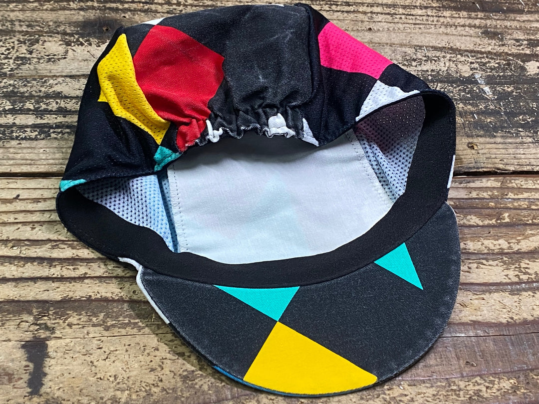 JM001 アソス assos FASTLANE Rock Cap サイクルキャップ 黒 白 総柄 ONE SIZE