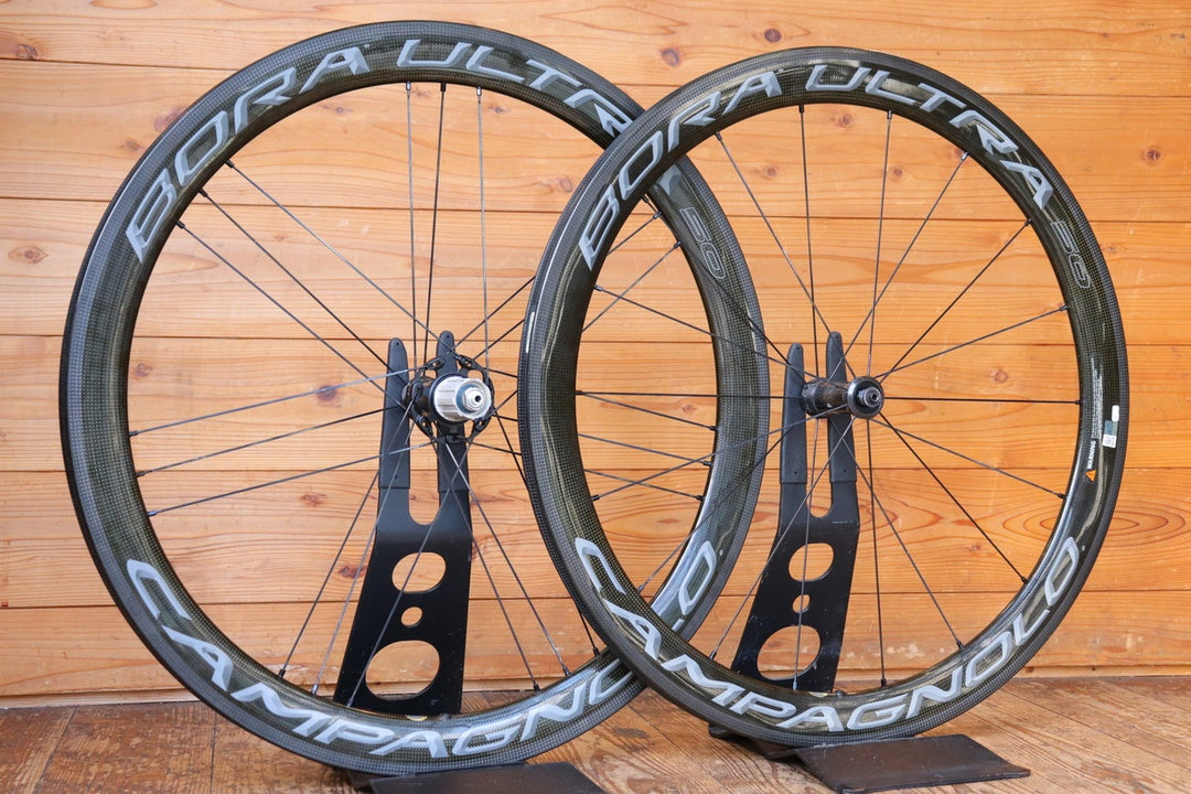 カンパニョーロ CAMPAGNOLO ボーラ ウルトラ BORA ULTRA 50 TU カーボン チューブラー ホイールセット シマノ 11S/12S 【芦屋店】