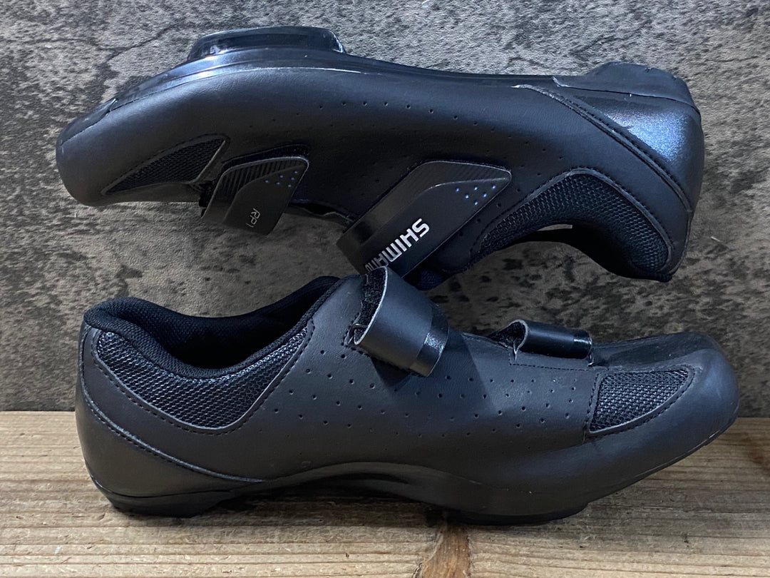 KG426 シマノ SHIMANO RP1 SHRP100-S L ビンディングシューズ ブラック EU42 3穴 ※ペン字あり