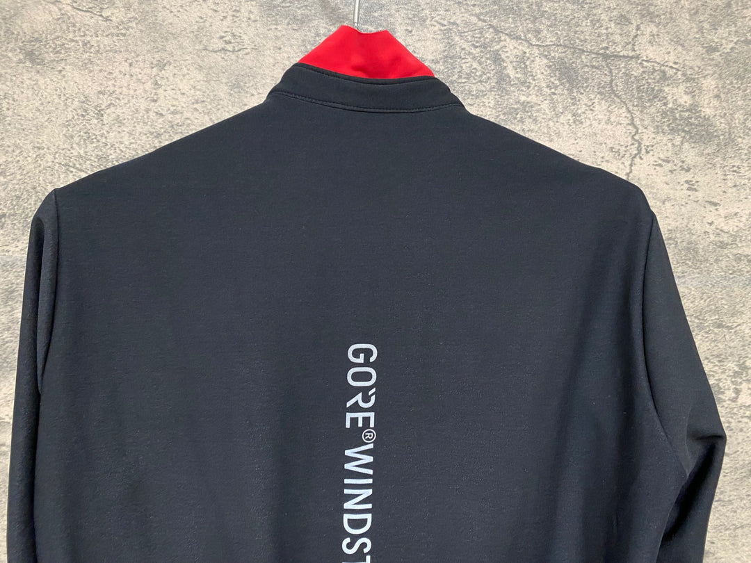 KM216 ゴアバイクウェア GORE BIKE WEAR 長袖 ウィンドジャケット 黒 S GORE WIND STOPPER