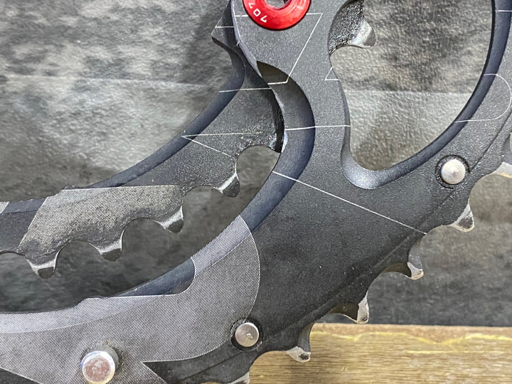 JY414 ライデア RIDEA POWERRING チェーンリング 52/36T BCD110 4H ※削り加工ありのためジャンク
