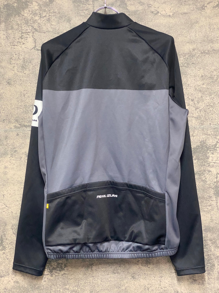 KL020 パールイズミ PEARL iZUMi 長袖 サイクルジャージ 黒 グレー XL 裏起毛