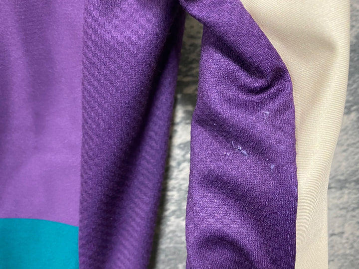 JV358 イザドア Isadore Alternative long sleeve jersey 長袖サイクルジャージ 紫緑ベージュ S レディース 裏起毛