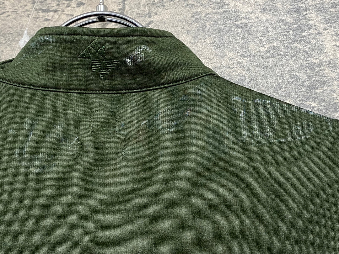 JV235 ラファ Rapha LOMBARDIA JERSEY 長袖 サイクルジャージ 深緑 ブラウン S