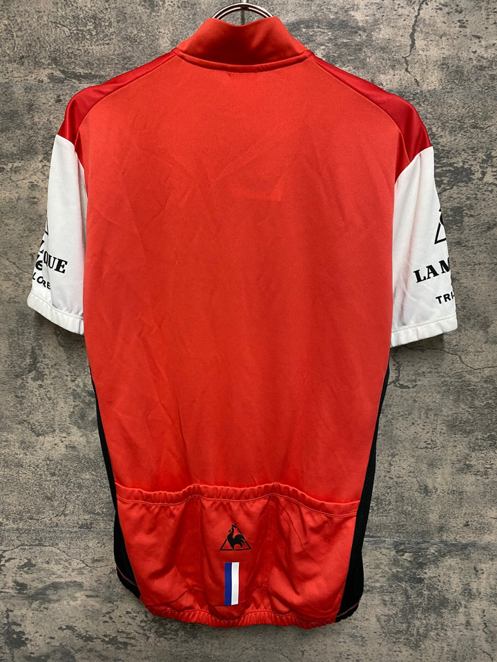 JO849 ルコックスポルティフ le coq sportif 半袖 サイクルジャージ 赤 O
