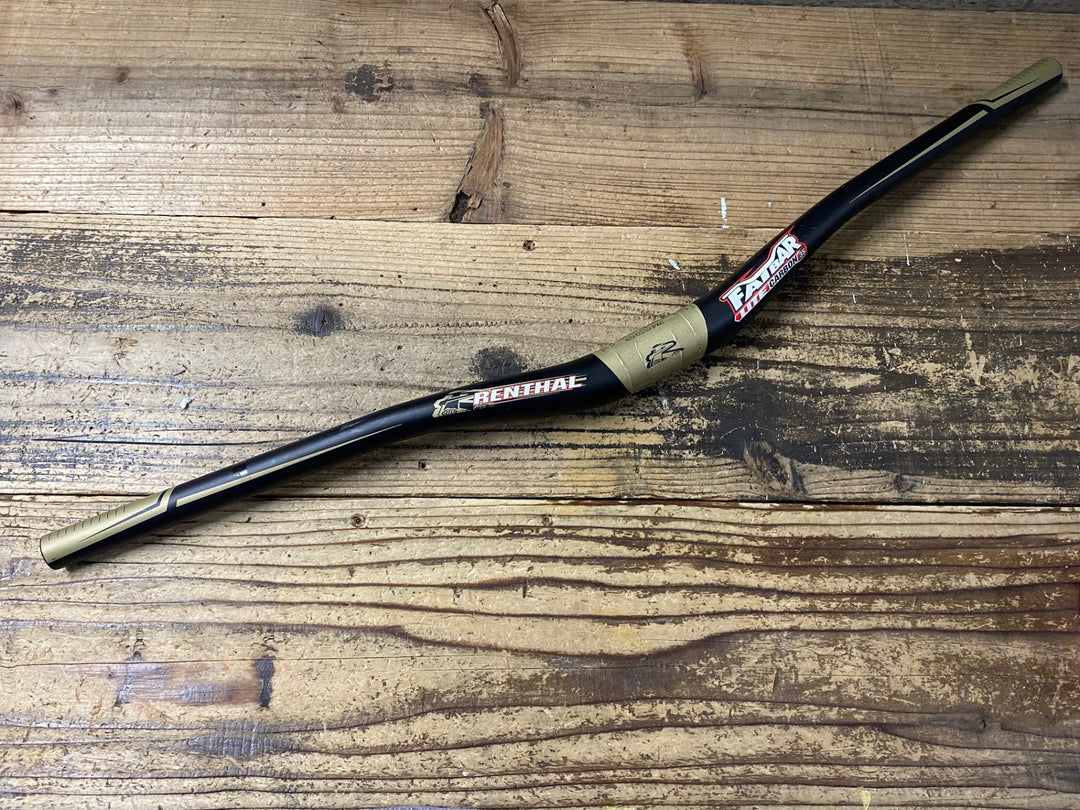 KF273 レンサル RENTHAL ファットバー FAT BAR LITE CARBON 35 カーボンライザーバー 760mm ※クランプ跡あり