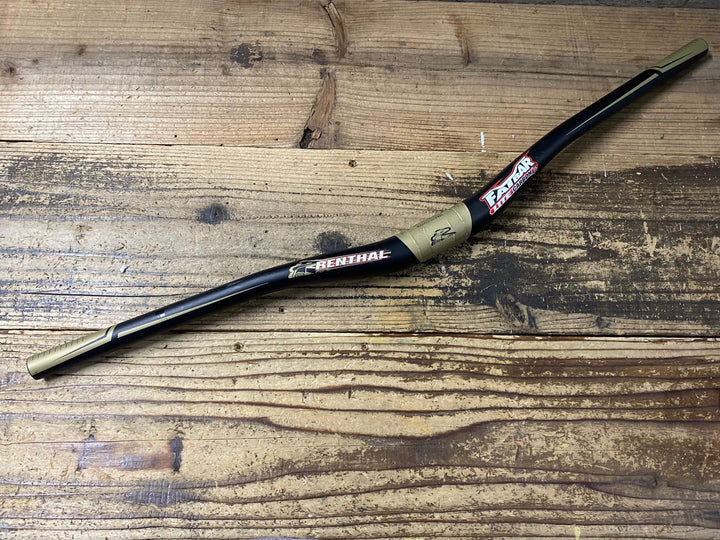 KF273 レンサル RENTHAL ファットバー FAT BAR LITE CARBON 35 カーボンライザーバー 760mm ※クランプ跡あり