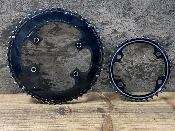 KM587 シマノ SHIMANO デュラエース DURA-ACE FC-R9100 チェーンリング 52/36T※ボルト欠品