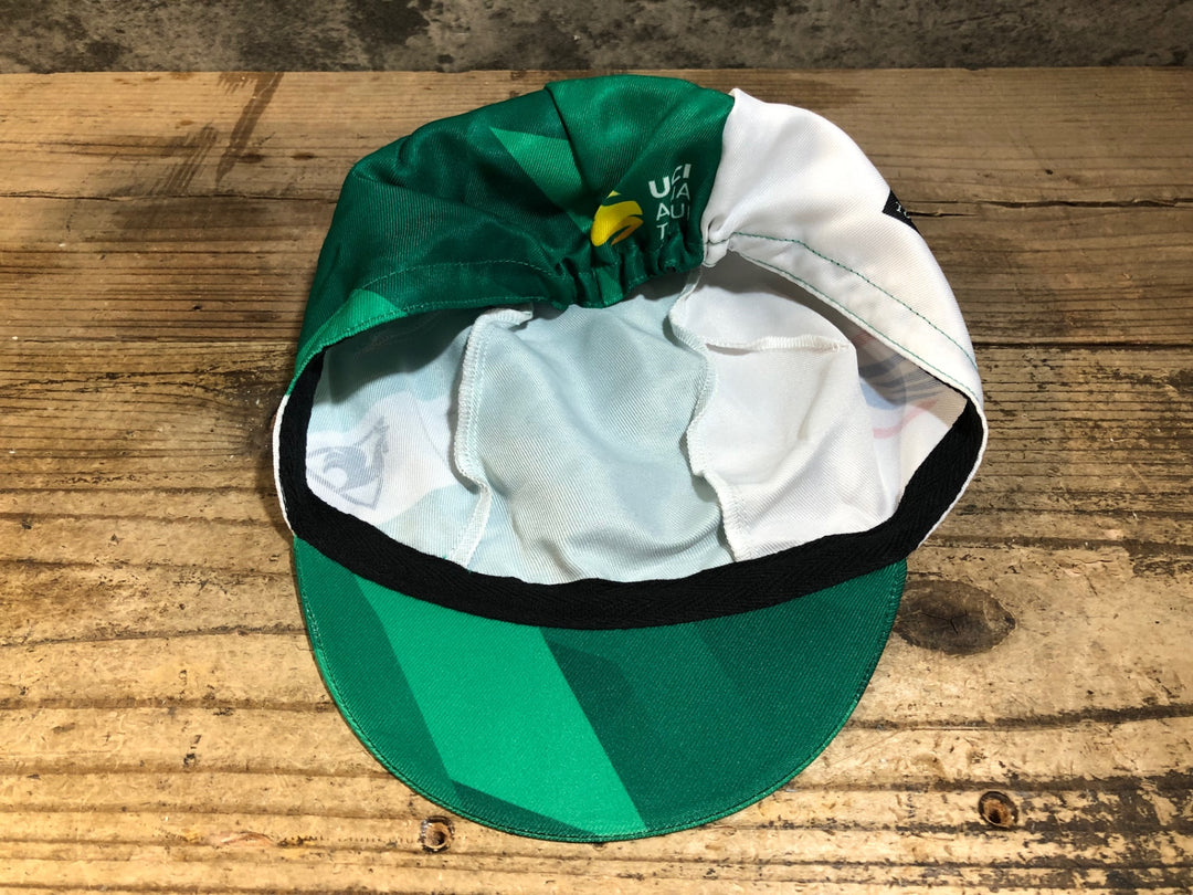 KG233 ルコックスポルティフ le coq sportif サイクルキャップ 緑 M-L TOJ