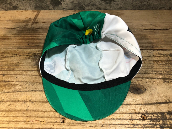 KG233 ルコックスポルティフ le coq sportif サイクルキャップ 緑 M-L TOJ